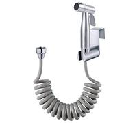 Pulvérisateur de bidet portable avec crochet pour réservoir d'eau et tuyau de douche télescopique flexible en ABS de 150 cm pour salle de bain, douche, nettoyage des couches, bain pour animaux