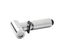 Pulvérisateur de bidet portatif en ABS pour toilettes, pommeau de douche Shattaf avec pression d'eau réglable, pulvérisateur de salle de bain durable pour le nettoyage et le personnel (S12Silver) (SKU