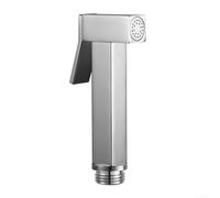 Pulvérisateur de bidet portatif en alliage de zinc avec pression d'eau réglable, pommeau de douche en métal pour nettoyage hygiénique de la salle de bain, kit facile à installer, argent (argent)