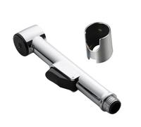 Pulvérisateur de bidet pour toilettes - Pulvérisateur à main ergonomique en chrome, réglable, construction ABS | Spray hygiénique de salle de bain facile à installer pour le lavage des femmes