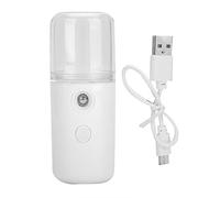 Pulvérisateur de Brume 30 Ml Portable Mini Pulvérisateur Hydratant pour le Visage Brume Fraîche Vapeur Faciale pour Extensions de Cils Soins de la Peau Maquillage (Blanc)