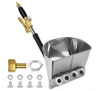 Pulvérisateur de Ciment Projecteur Mortier Pistolet à Ciment Machine à Crépir Plâtre Béton Mortier Chaux Pulvérisateur de Sablon pour Peinture Murale, Argent