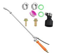 Pulvérisateur de cire télescopique réglable en acier inoxydable avec buse de brumisation fine pour véhicule et usage domestique Équipement de jardin Pulvérisation de nettoyage en acier inoxydable