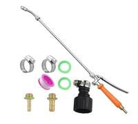 Pulvérisateur de cire télescopique réglable en acier inoxydable avec buse de brumisation fine pour véhicule et usage domestique Équipement de jardin Applicateur de cire d'eau en acier inoxydable