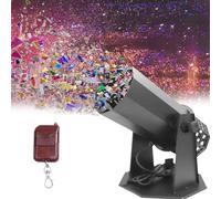 Pulvérisateur de confettis de scène 1500W, pulvérisateur de confettis motorisé télécommandé, angle réglable, excellent effet de pulvérisation de confettis
