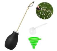Pulvérisateur de diatomée en forme de bulbe de diatomée - Long tube en métal applicateur de poudre de jardin pour terre de diatomée et poudres fines, distributeurs de terre de diatomées portables pour