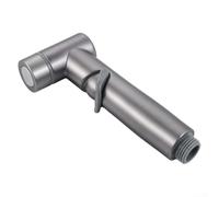 Pulvérisateur de douche à main en polymère ABS pour bidet de toilette, pulvérisation de couches en tissu, bain de chien, nettoyage des sols, lavage de poêle accroupie et désinfectant (gris)