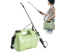 Pulvérisateur de gazon, réservoir de 5 l avec indicateur de batterie pour pulvérisation d'eau et d'engrais, pulvérisateur avec pompe à eau, pour ferme, agriculture, jardin, patio arrière et lavage de