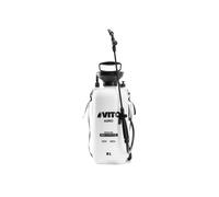Pulvérisateur de Jardin 8L + 4 buses et Sangle Transport - Résistant Produits Alcalins / Solutions concentrées, Désherbage