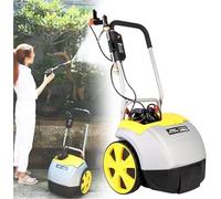 Pulvérisateur de Jardin à Batterie 28 L, désherbant électrique Portable avec Sortie d'eau réglable, roulettes et Interrupteur de sécurité pour Nettoyage de Voiture et vitres