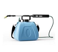 Pulvérisateur de jardin à piles de 7,6 litres - Pulvérisateur électrique avec baguette rétractable, 4 buses de brume et poignée rechargeable par USB, pulvérisateurs à pompe à eau avec bandoulière