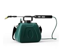 Pulvérisateur de jardin à piles de 7,6 litres - Pulvérisateur électrique avec baguette rétractable, 4 buses de brume et poignée rechargeable par USB, bandoulière réglable pour pelouse, cour et jardin