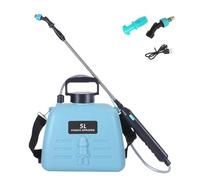 Pulvérisateur de jardin avec batterie - Pulvérisateur électrique à batterie, poignée rechargeable, tige rétractable de 1,35 gallons/5 l