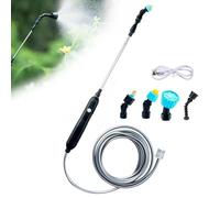 Pulvérisateur de jardin électrique - MARQUE - Modèle - 4 buses - 10m de tuyau - Rallonge télescopique multicolore ARROSOIR