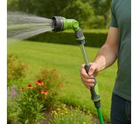 Pulvérisateur de jardin Kinzo avec 8 types de jets - Tête de pulvérisation réglable pour l'arrosage du jardin
