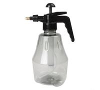 Pulvérisateur de jardin manuel à pression de 1,5 l avec buse réglable pour brume fine ou colonne d'eau, bouteille transparente en PET pour l'arrosage des plantes, le nettoyage, le bonsaï et le soin