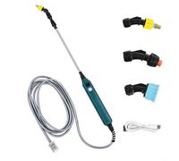 Pulvérisateur de jardin télescopique électrique à piles pour un arrosage sans effort 2400 mAh avec 3 buses réglables (5 mètres)