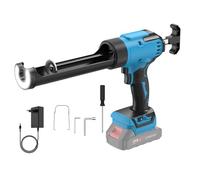 Pulvérisateur de kit batterie, compatible avec les batteries Makita 18 V, pistolet à cartouche électrique, avec 6 vitesses réglables, lumière LED, pistolet en silicone pour sceller, mastic, sans