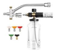 Pulvérisateur de lavage de voiture en mousse, fixation de tuyau de lavage de voiture - Kit de fixation de pression de de pulvérisation réglable pour camion, extérieur, pelouse, maison, lavage de