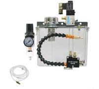 Pulvérisateur de lubrification 3L pour machine CNC, débit réglable de 2,5 à 575 ml/min avec tuyau flexible de 300 mm, électrovanne 24 V/110 V/220 V (220 V)