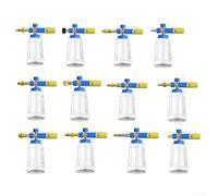 Pulvérisateur de mousse de lavage de voiture compatible avec nettoyeurs haute pression, buse en mousse en forme d'éventail, matériaux en acier inoxydable et ABS, volume réglable en mousse et eau (L)