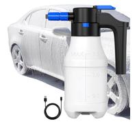 Pulvérisateur de mousse électrique de voiture avec USB, pompe à mousse alimentée par batterie de 1,5 L pour lavage de voiture, cuisine, fenêtre et nettoyage d'animaux domestiques