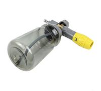 Pulvérisateur de mousse portatif de 1000 ml pour nettoyeur haute pression avec design à double connecteur, vanne de navette bidirectionnelle compatible avec bouteille et buse de mousse à neige, tache