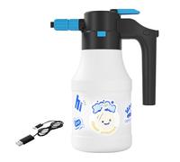 Pulvérisateur de mousse pour lavage de voiture - 1,5 l - Appareil de nettoyage portable rechargeable - Flacon pulvérisateur de mousse sans fil - Pour camion, moto, SUV, véhicules, voiture, maison