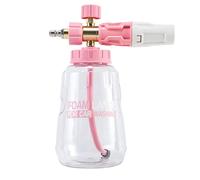 Pulvérisateur de mousse pour le lavage de voiture, 1 l, pompe de pulvérisation de jardin, manuel, flacon pulvérisateur de mousse portable, haute transmission de la lumière, design transparent, idéal