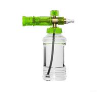 Pulvérisateur de mousse pour nettoyeur haute pression avec contrôle de mousse réglable, capacité de 1 L, interface en acier inoxydable et laiton pour un nettoyage fiable de voiture et d'extérieur (A)