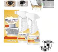 Pulvérisateur de nettoyage de la saleté grasse, multifonction puissant nettoyant en mousse de cuisine, nettoyant tout usage, nettoyant pour taches d'huile de cuisine, formule sûre (2)