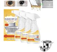 Pulvérisateur de nettoyage de la saleté grasse, multifonction puissant nettoyant en mousse de cuisine, nettoyant tout usage, nettoyant pour taches d'huile de cuisine, formule sûre (3)