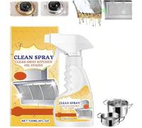 Pulvérisateur de nettoyage de la saleté grasse, nettoyant puissant multifonction pour la cuisine, nettoyant tout usage, nettoyant pour taches d'huile de cuisine, formule sûre (1)