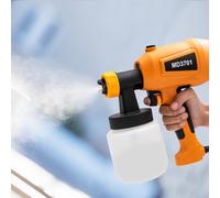 Pulvérisateur de peinture, 400 W haute puissance électrique avec 3 buses, grand réservoir de 800 ml pour peinture plafond, clôture, armoires (Royaume-Uni)