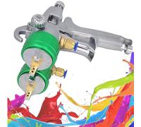 Pulvérisateur de peinture à alimentation sous pression, pistolet à double buse, 1,3 mm, capacité de 1000 ml, haute pression, machine de peinture pneumatique, consommation d'air 8-12 cfm pour usage