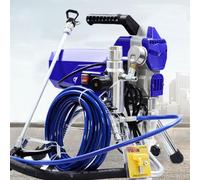 Pulvérisateur de peinture airless 3200W, machine murale électrique haute pression 22MPa, outil de revêtement extérieur intérieur portable avec pistolet en acier inoxydable pour les projets de bricolag