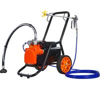Pulvérisateur de peinture Airless Membrane 1700W - Pulvérisateur mobile Trolley - Haute efficacité & réglage de la vitesse - Idéal pour les grandes surfaces