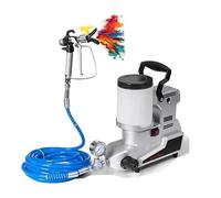 PulvéRisateur De Peinture Airless Portable PulvéRisateur De Peinture ÉMulsion 1600 W, ÉLectrique Haute Pression, Capacité 2 L avec Tuyau De 5 M pour Murs Intérieurs Et Extérieurs, Meubles