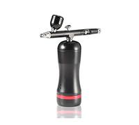 Pulvérisateur de peinture, Auto Start Stop Remplacer la batterie Airbrush Avec compresseur Kit Portable Mini Maquillage Nail Art Tattoo peinture Spary Air Brush(Gold)