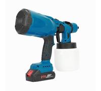 Pulvérisateur de peinture avec batterie rechargeable 600 W 21 V 2000 mAh Capacité du pot 800 ml 3 modes de pulvérisation 160 l/min Débit d'air pour meubles, murs, armoires, bricolage, décoration