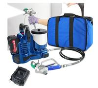 Pulvérisateur de peinture de clôture alimenté par batterie avec réglage de la poignée à 6 vitesses, comprend un crochet de ceinture et un sac de rangement pour la maison, les armoires et les projets