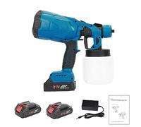 Pulvérisateur de peinture électrique 800 ml 30 000 tr/min, pulvérisateur de peinture pour clôture et terrasse, pistolet pulvérisateur à main pour maison, armoire, jardin, 3 modes de pulvérisation