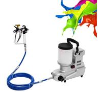 Pulvérisateur De Peinture Électrique Airless, 1600 W, avec Tuyau Et Manomètre - Débit 2,5 L/Min Et Contrôle Débit Réglable - Pulvérisation Haute Efficacité Et Uniforme pour Les Clôtures