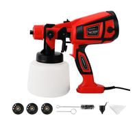 Pulvérisateur de peinture électrique haute puissance 850 W, 6 buses et 3 motifs, récipient amovible de 400 ml, facile à nettoyer, pour meubles, armoires, clôtures, murs, portes, chaises