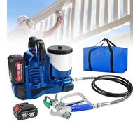 Pulvérisateur de peinture électrique, sans air, capacité de 1,2 L, réglage à 6 vitesses, pistolet mural haute pression avec tuyau, portable et efficace pour le bricolage et une utilisation