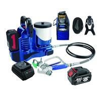 Pulvérisateur De Peinture Haute Pression 500W, Machine À Pulvérisation Sans Fil Airless Avec Batterie Lithium 21V, 1,1L/Min, 6 Vitesses Réglables, Cuve 1,2L, Pression Max 15MPa