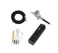 Pulvérisateur de peinture, kit de compresseur d'aérographe sans fil portable pour maquillage, peinture artistique, beauté des ongles, décoration de gâteaux, tatouage, modèle artistique (Tm80s D Black)