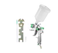 Pulvérisateur de peinture, Pistolet à pulvérisation 600 ml tasse de 1,4 mm 1,7 mm 2,0 mm Buzle de la bosse à aérographe for peinture murale de meubles de voiture(NT-2008 Green)