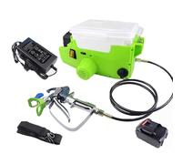Pulvérisateur de peinture portable, outil de pulvérisation électrique haute pression avec batterie de 5000 mAh, capacité de 1,7 l, 6 vitesses réglables pour une utilisation intérieure et extérieure