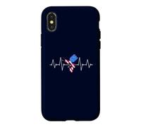Pulvérisateur de Peinture Pulse Drapeau des États-Unis Coque pour iPhone X/XS